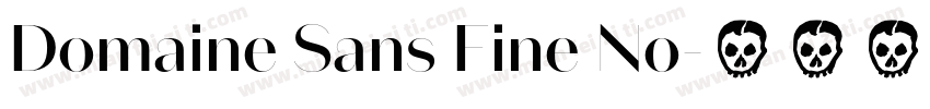 Domaine Sans Fine No字体转换
